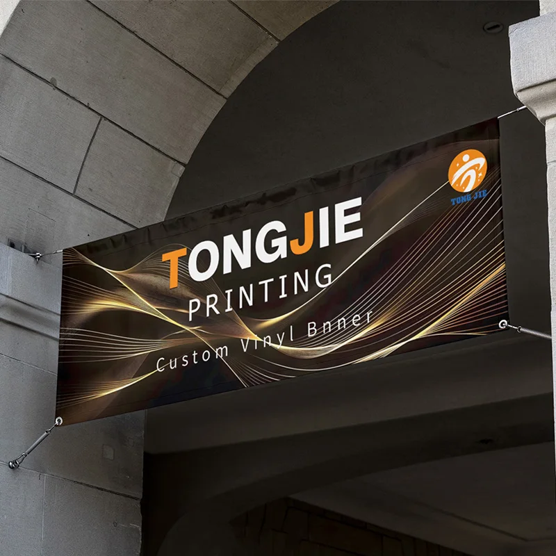 Large Hanging Vinyl Banner Custom Logo Printing Advertising Hanging Banner Outdoor Big Banner