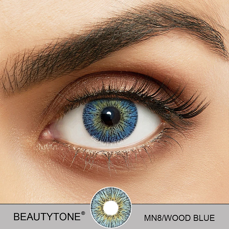 Julia blue eye contact lenses fashion style yearly color contact lens