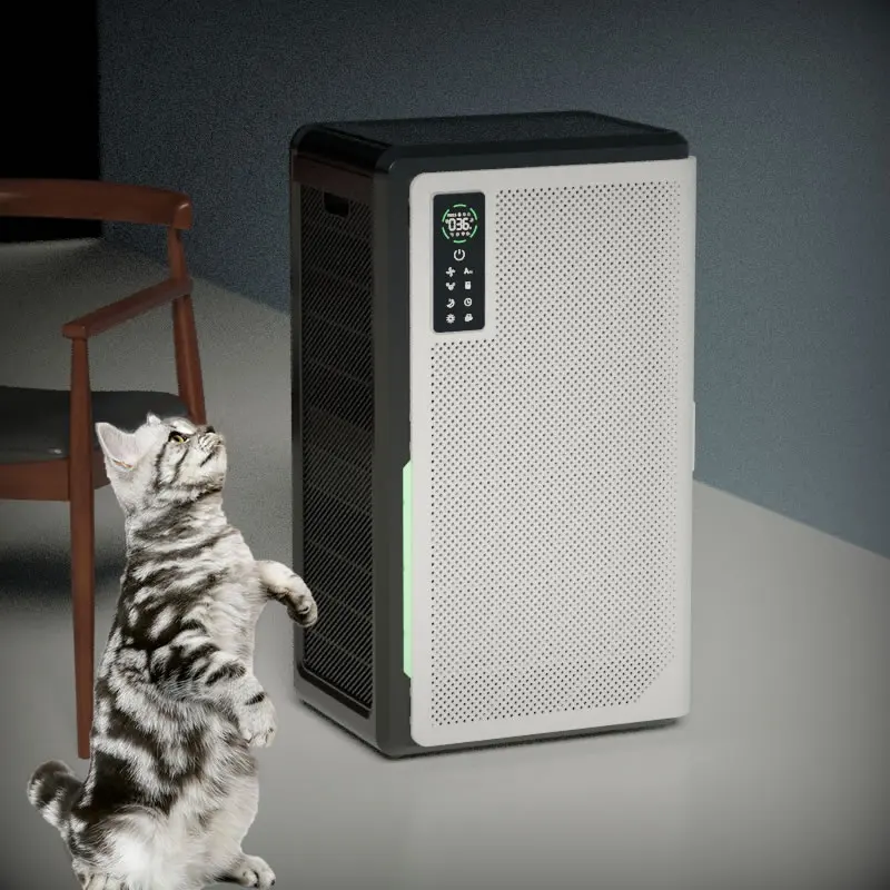Adsorption Floating Hair True Hepa Filter UV Sterilizer Pet Air Purifier WiFi Control
