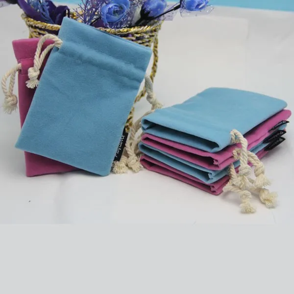 Роскошные бархатные мешочки для ювелирных изделий на шнурке с логотипом под заказ, замшевые подарочные пакеты для упаковки