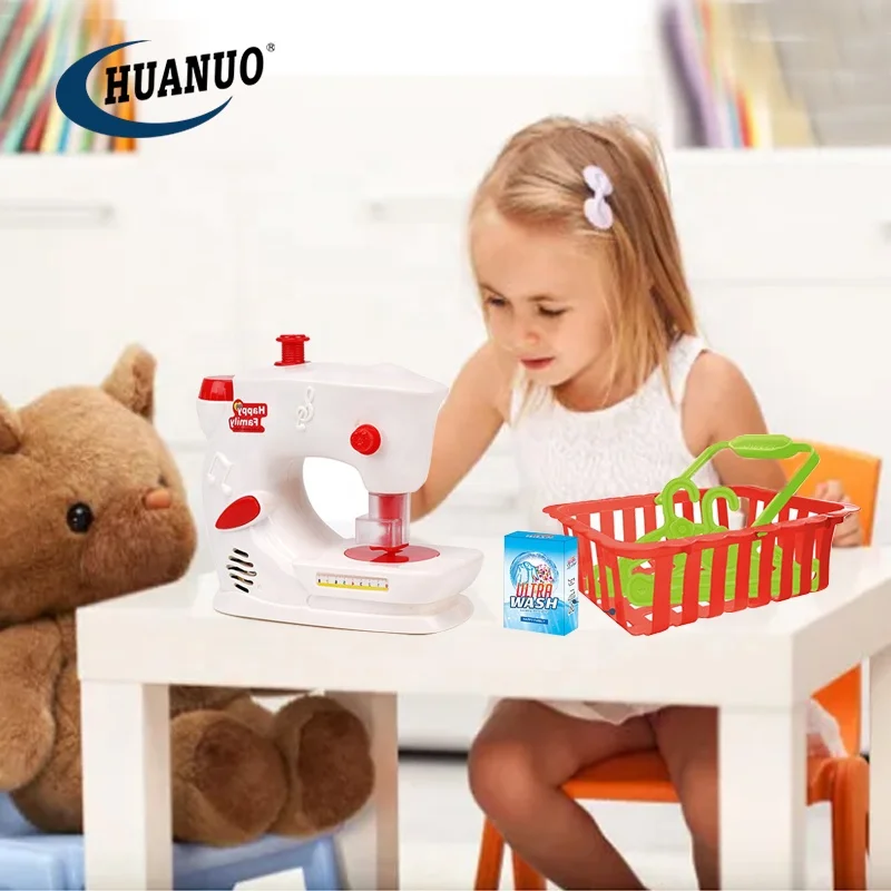 play house set simulation furniture toy children sewing machine toy with light and music