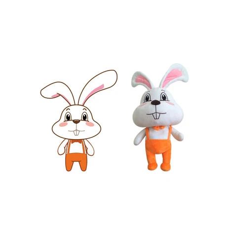 Custom Stuffed Rabbit Animal Plush Toy Cute Soothing Plushie Toys Weighted Stuffed Animals Toys