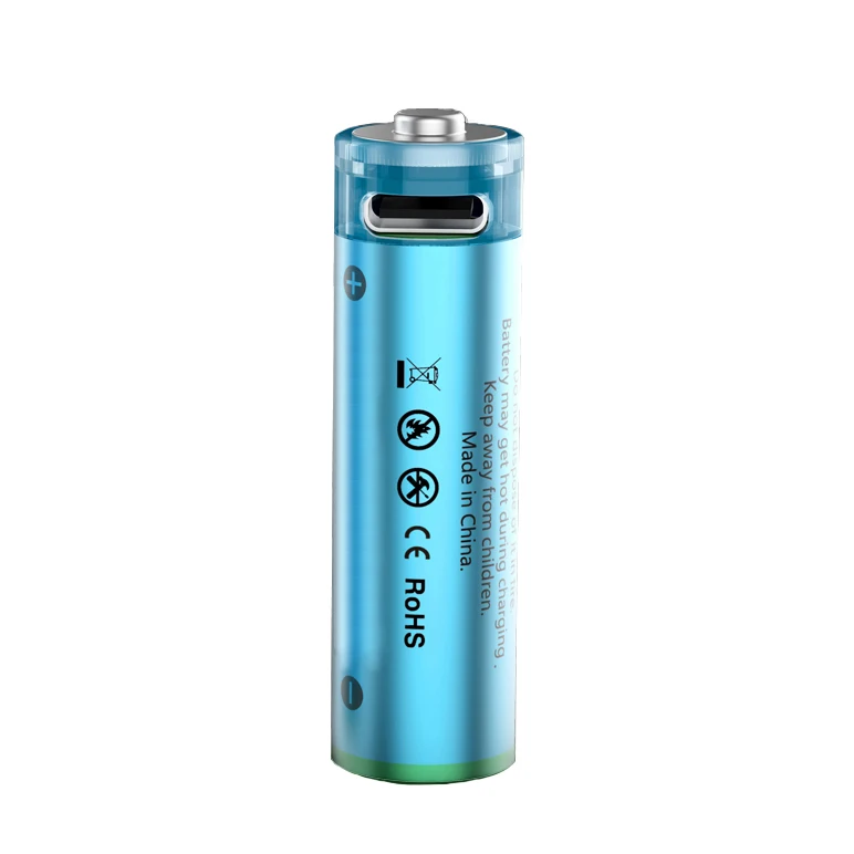 Новые тренды AA Type C батарейки литий-ионный 1 5 В 2500mWh аккумулятор с Usb-кабелем для зарядки