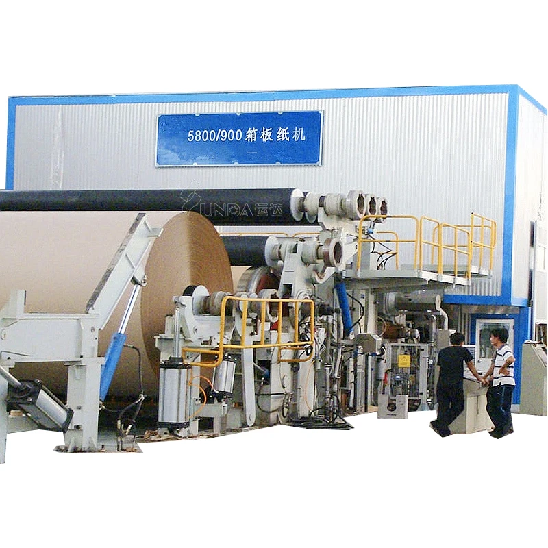 Jumbo roll kraft paper making machine high quality fluting Corrugated paper production line