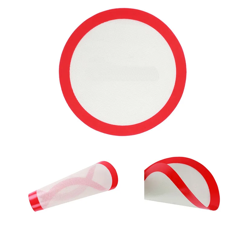 Custom Heat Resistant Non Stick Food Grade Kitchen Rolling Macaroon pastry cookie Making Round round silicone baking mat