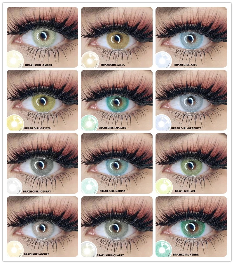 Eyeshare Custom Colored Contact Lens Case Manually eye contact lenses Case Cleaner Color Contact Lens Accessories  Tweezer