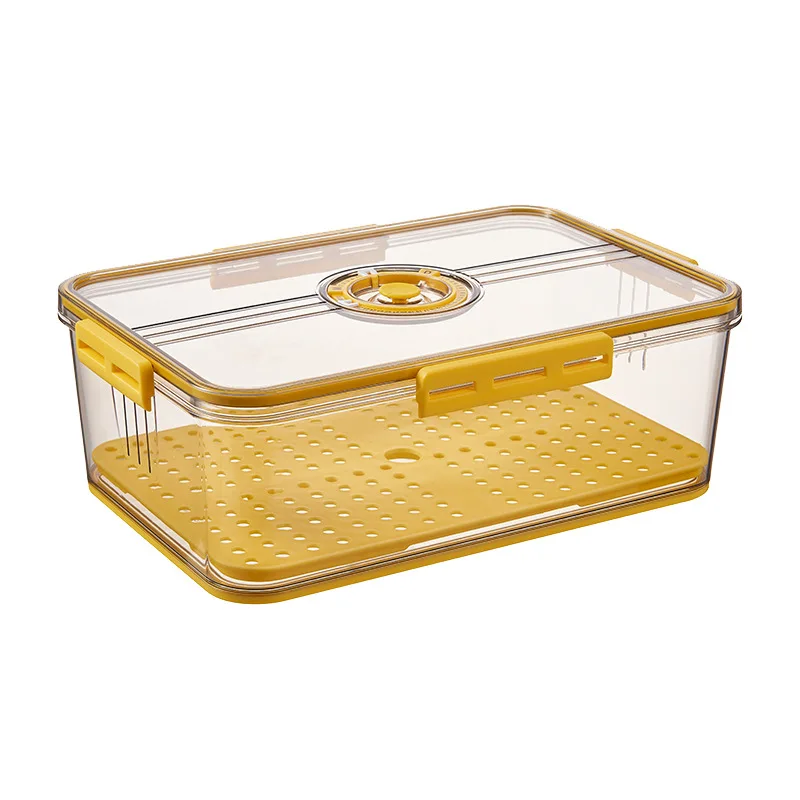 Timed Refrigerator Food Storage Box Lock Time Preservation Kitchen Organize Container Box
