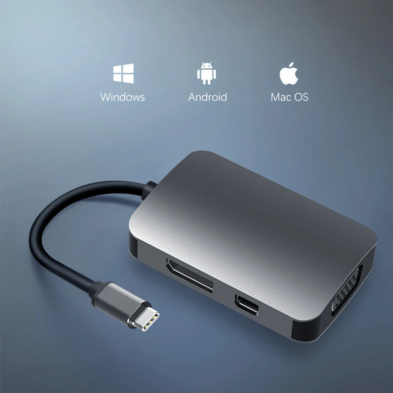 
Type-c TO HDTV, VGA+USB+pd USB3.1 to hdtv vga 