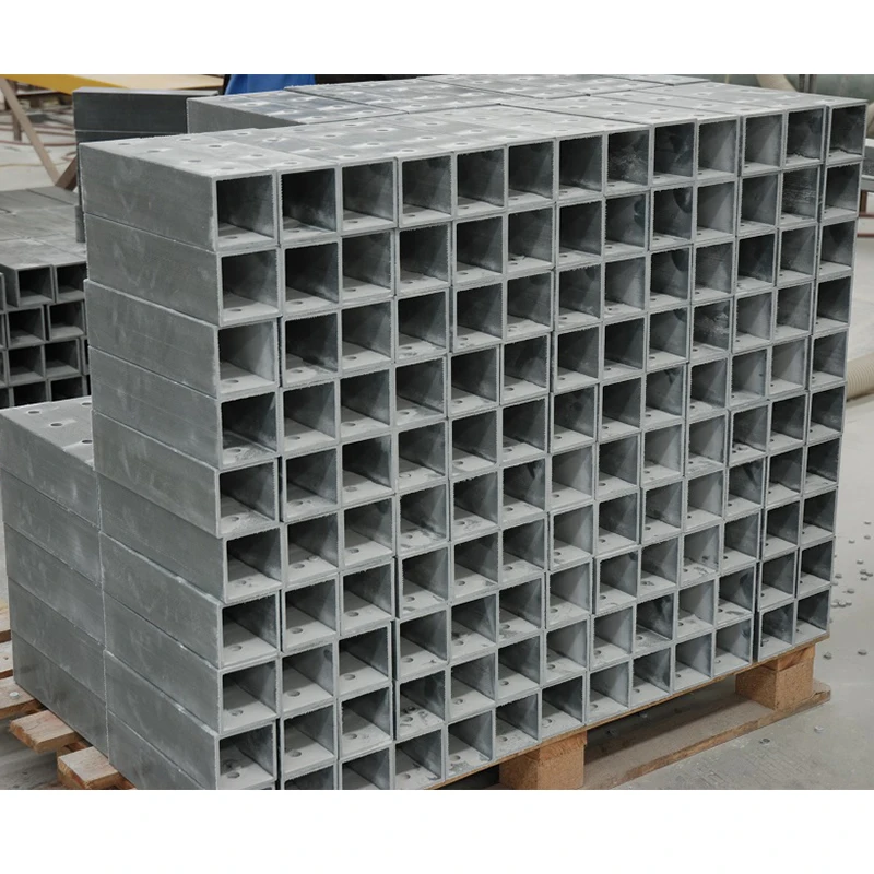 Customized High Performance Reinforce Fiberglass Square Tube Pipe For Supporting Thickness 5MM