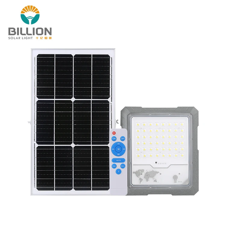 Billion Stadium Garden Outdoor Waterproof Ip65 Flood Lamp Remote Control 100w 200w 300w Energy Saving Led Solar Floodlight
