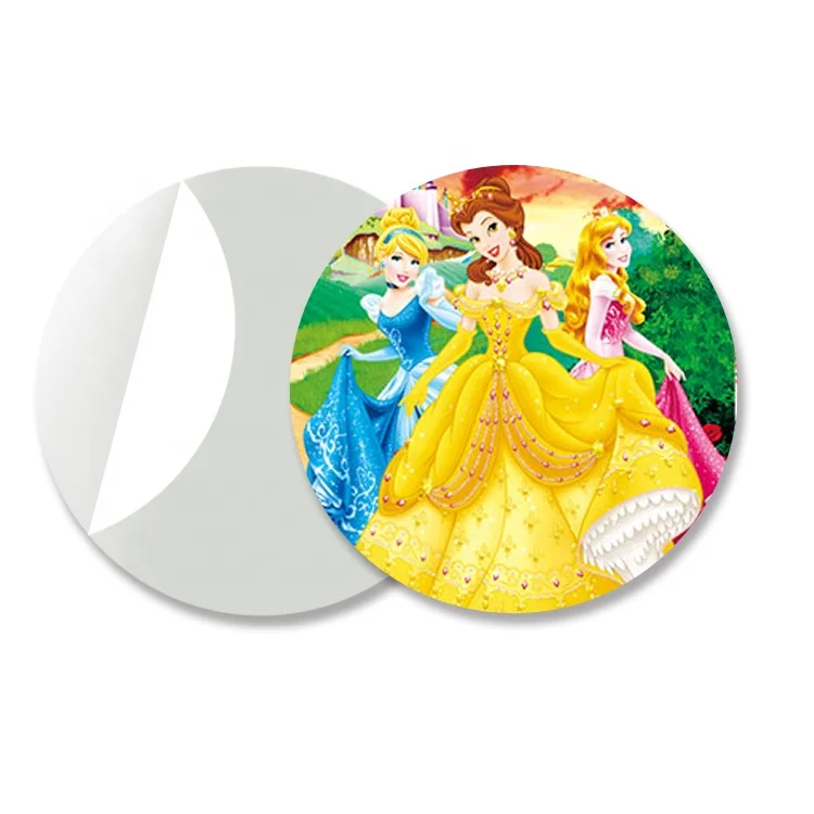 
3D Lenticular Sticker With Custom Printing Die Cut Round Shape For Kids 