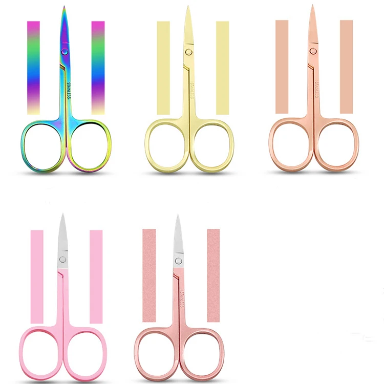 Private Label Beauty Makeup Scissors Eyebrow Brow Scissor Tool