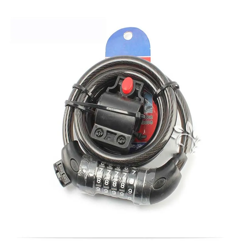 1000mm Anti-theft Chain Lock Electric Bicycle Lock Ebike Lock with Mount Bracket and 2 Keys