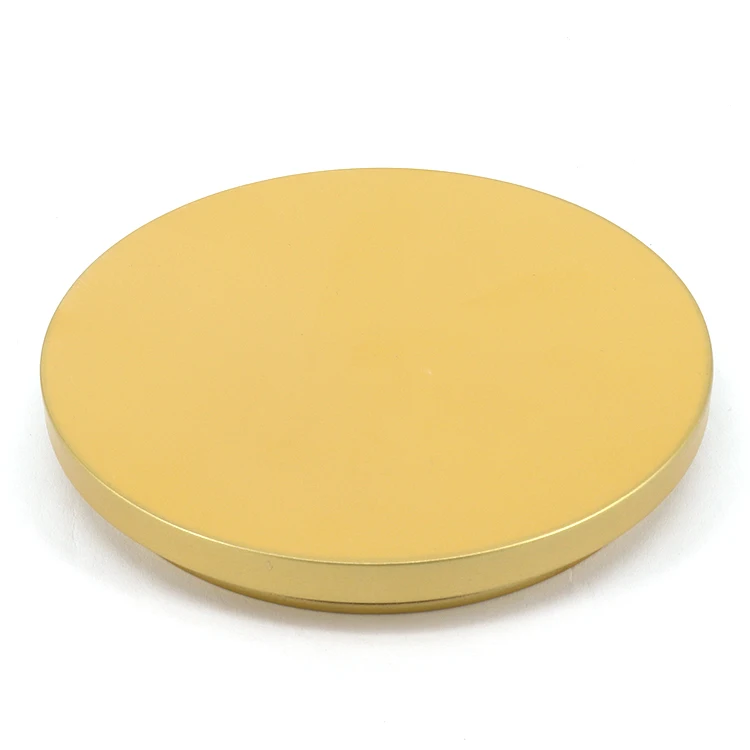 OEM High Quality MDF Gold Painted Wooden Lid For Jars For Enssentail Candle Oil Jars
