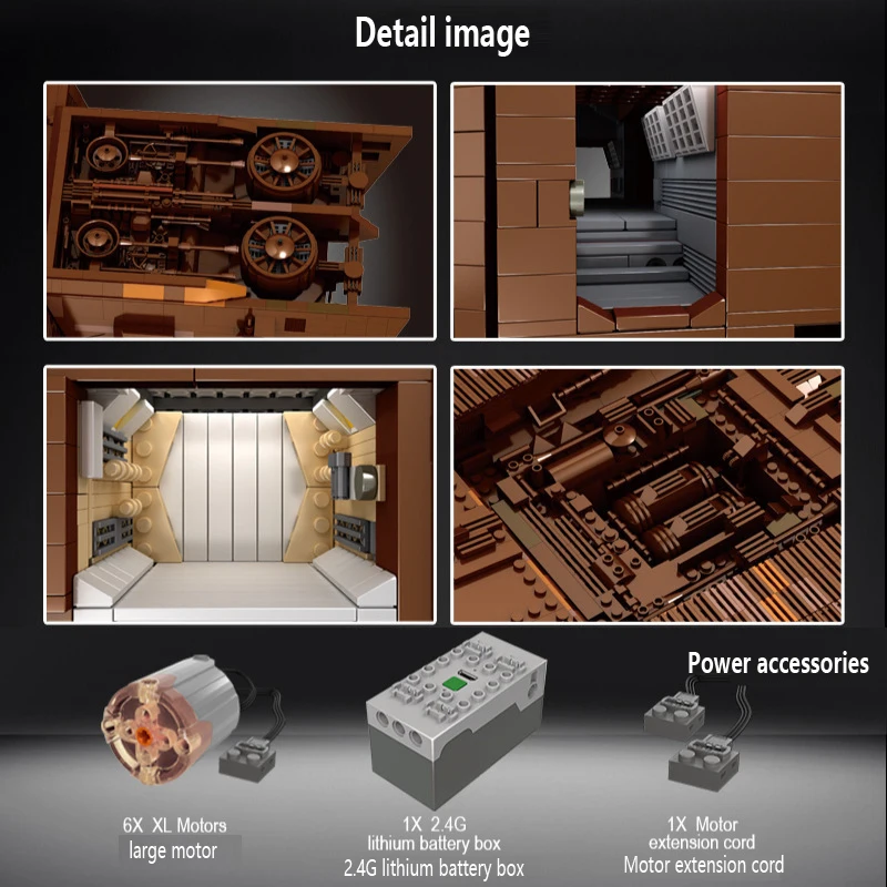 MOULD KING 21009 Star Toys Wars RC Electric Version Of The Desert Crawler Building Block Toys Sets 13168/PCS For Kids Bricks Toy