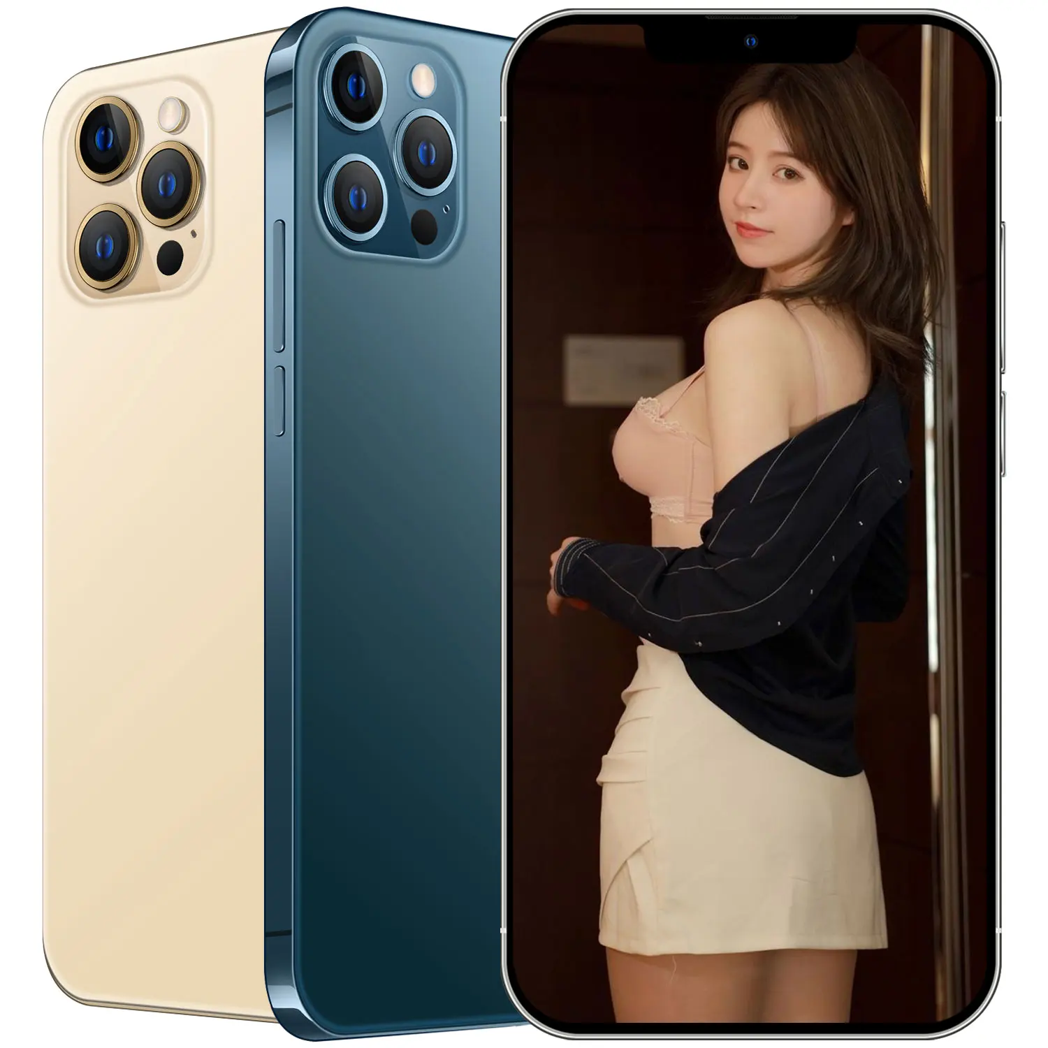 i13 Pro Max Mobile Phones 5G Original Unlocked Dual SIM Cellphones 12+512GB 16+32MP Beauty Camera Gaming Smartphones