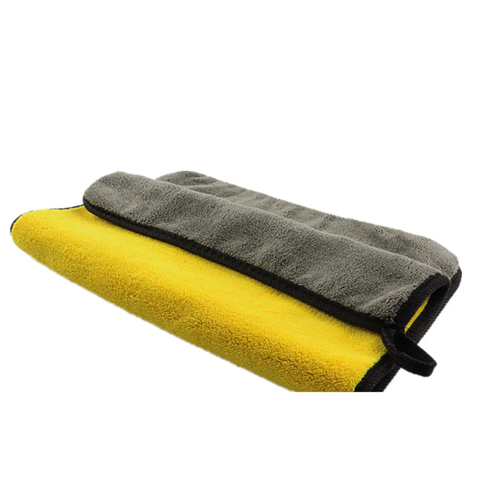 30x30/60CM Car Wash Microfiber Towel Car Cleaning Drying Cloth Hemming Car Care Cloth Detailing Wash Towel For0