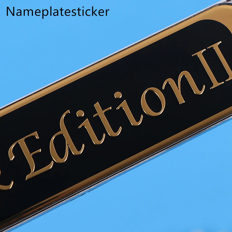 Hot Selling Car Chrome Letter Plate Customized 3D Logo Metal Name Badges Auto Car Emblem With Sticker