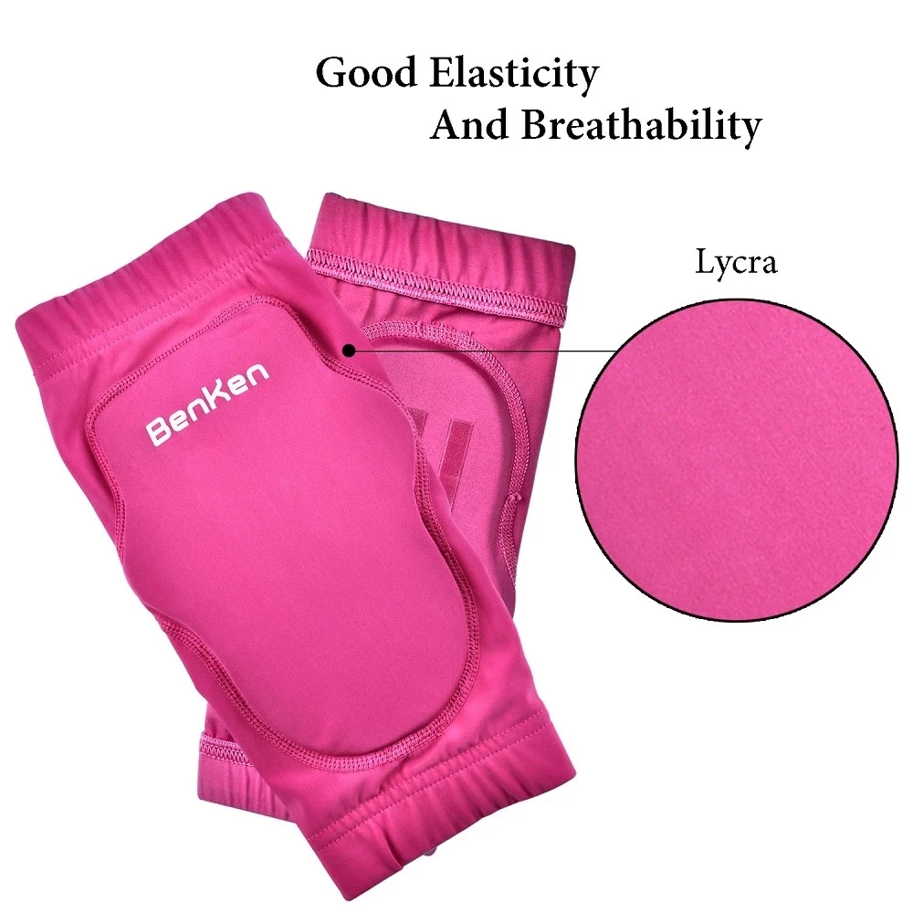 Benken Elastic Sport Knee Brace Flexible Fitness Kneepads for Women dance Knee support Sleeve elbow protective Pad