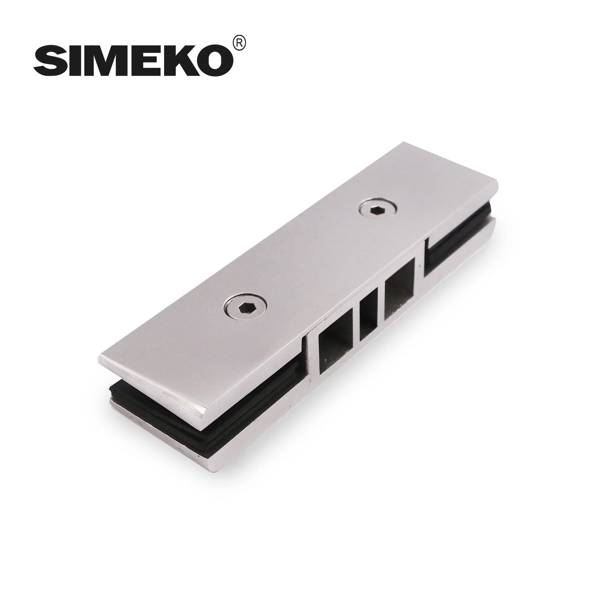 Frameless glass stainless steel Profiled porous bottom patch fittings satin  for glass mounting clamp