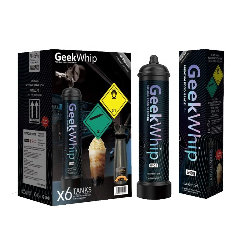 Wholesale food grade Cream Chargers 640g/ 0.95L  gas cylinder nitrous 640g