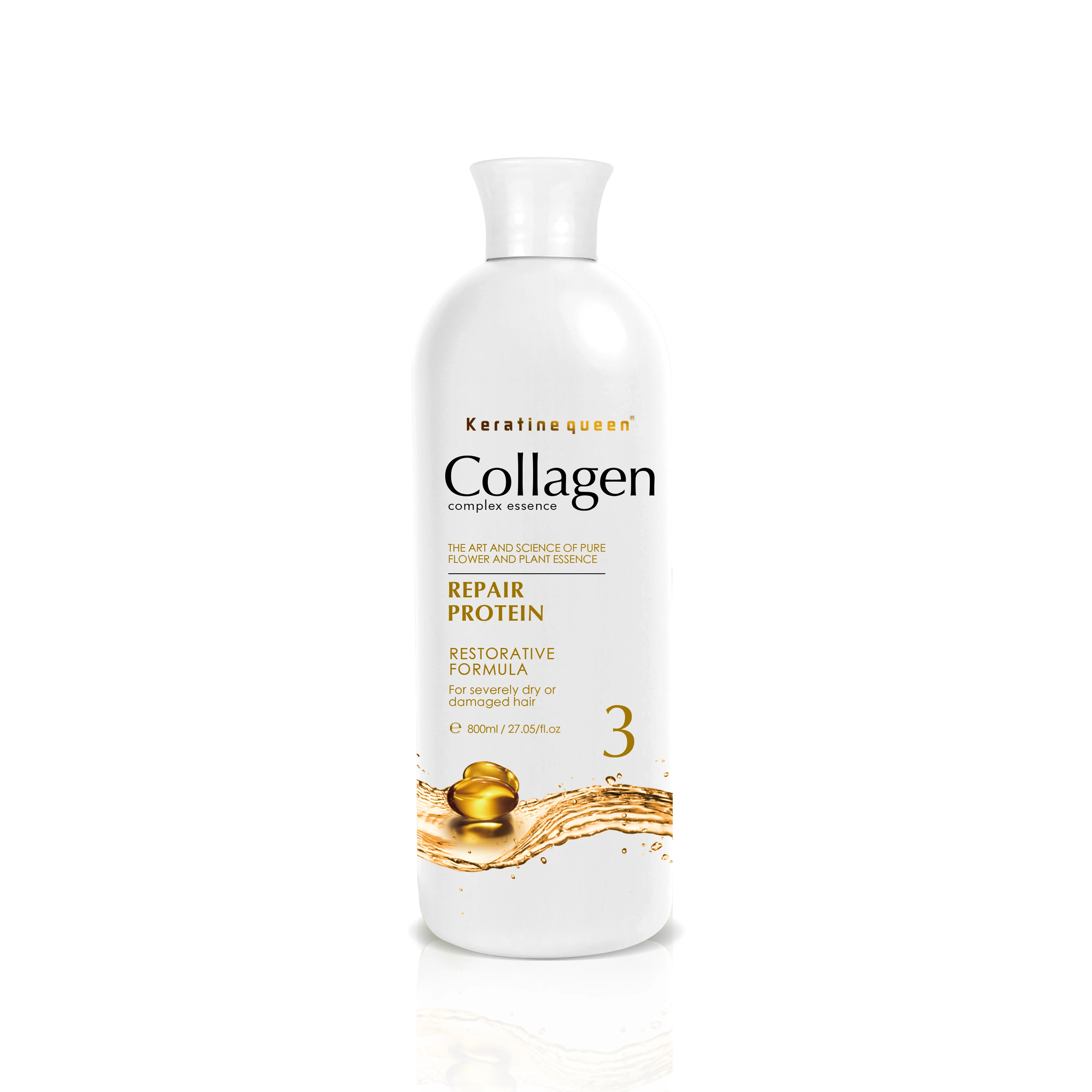 Organic Vegan Rebuilding Curly Hair Mask Callegen Repair Dry Damaged keratin hair shampoo protein hair treatment