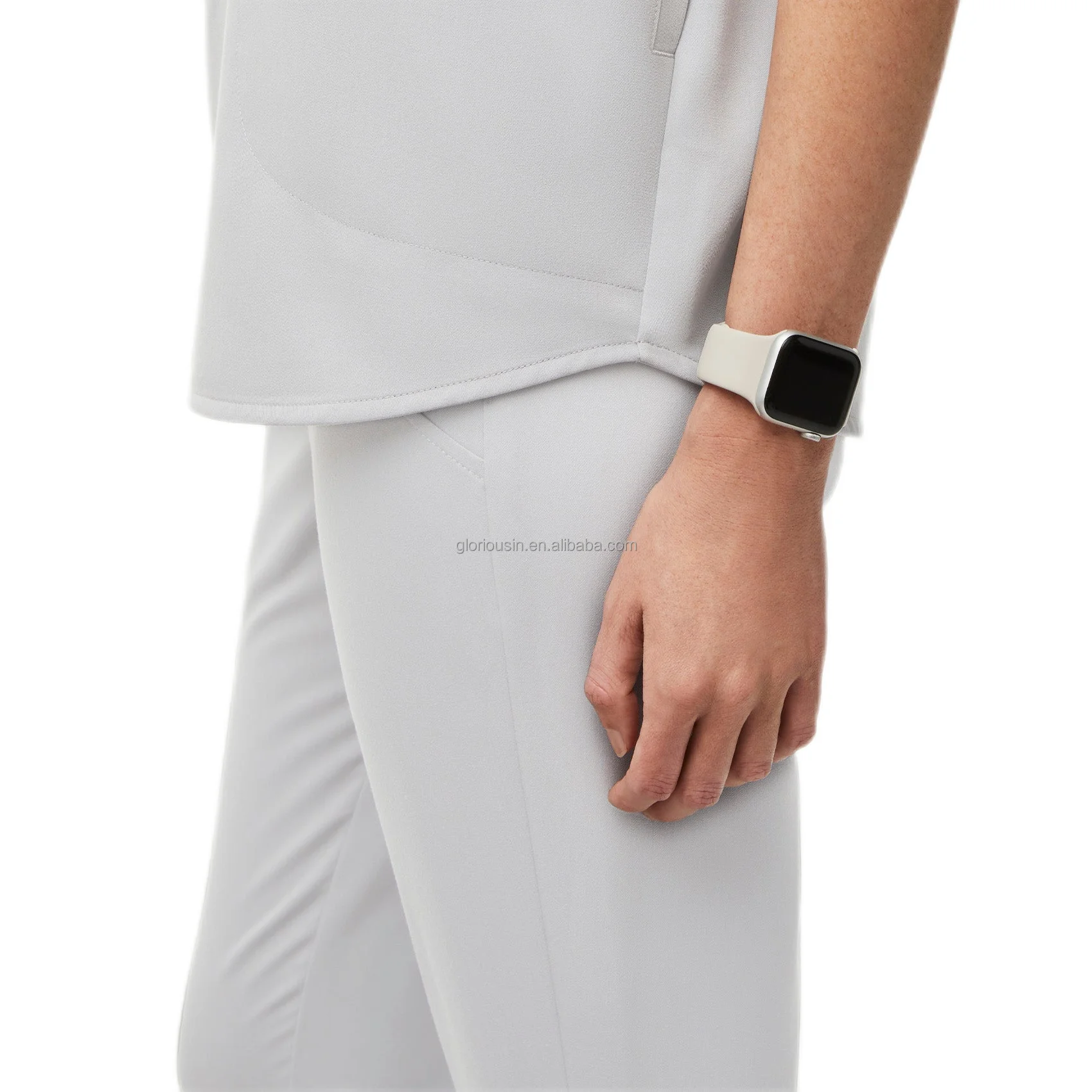 GloriousIn female scrub set 2023 kitchen male odontic uniform hat  intern plus size waterproof dickie brand plus size med cou