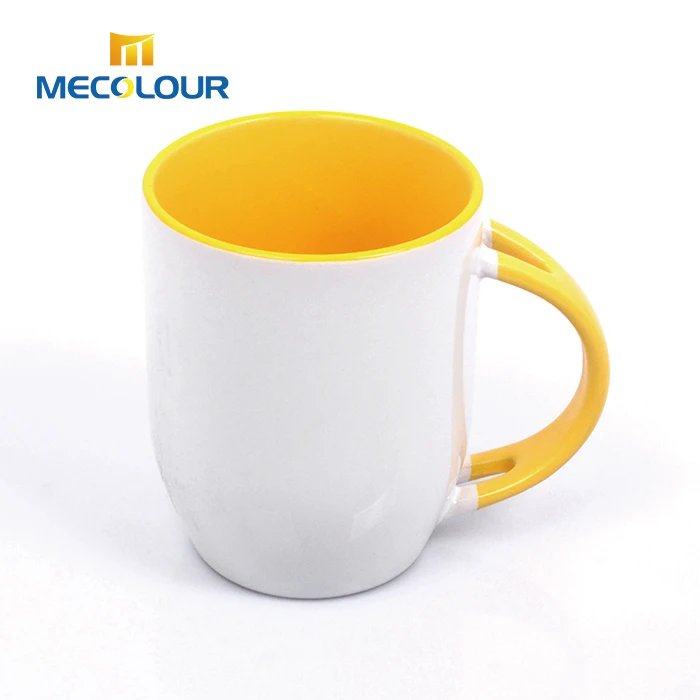 Wholesale 12oz sublimation color mug with cookie holder and spoon