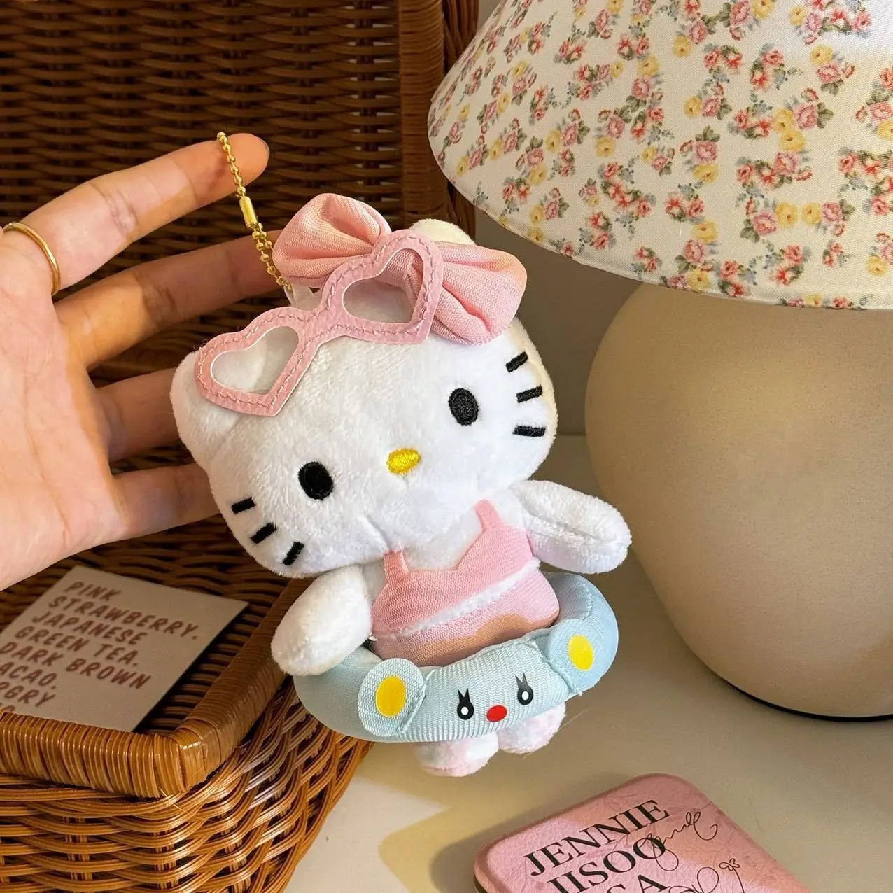 Kawaii KT Cat Stuff Plush Hawaiian Plushie Pochacco Melody Y2k Pendant Soft Keychain Doll Pillow Birthday Gift for Girl