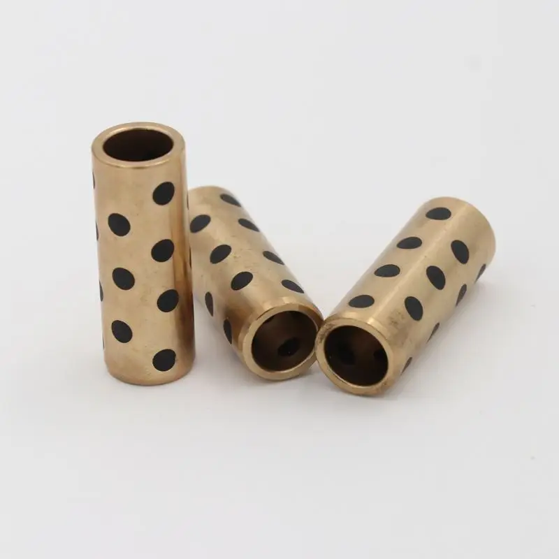 8mm ID JDB series oil free sliding bearing graphite copper / brass sleeve bearing bushing