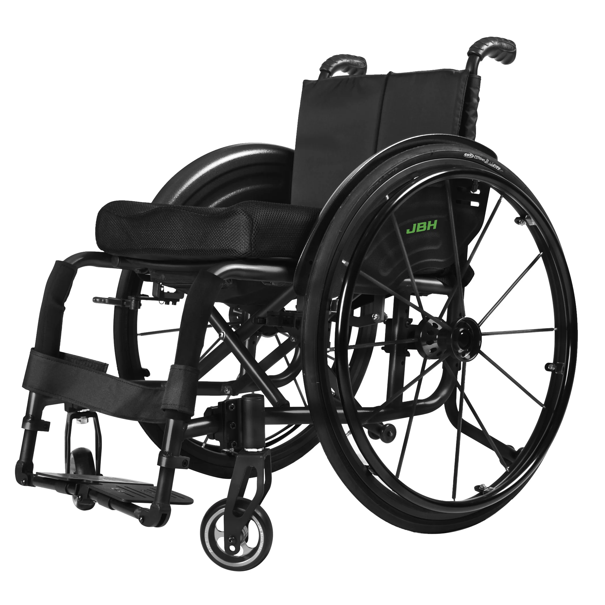 Manufacturer Cheap Price Sport Wheelchair Manual Wheelchair for Sale China 24 Inch Aluminum Alloy 4 Inch Customized Color,black