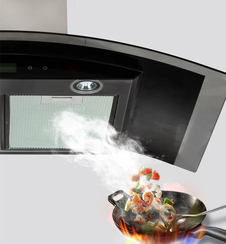 Hot selling wall  range hood smoke exhaust hood Household kitchen ventilation hood Cooking utensils Chimney cooking utensils