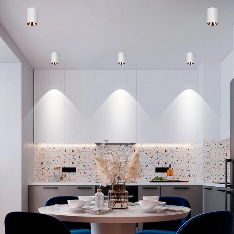 Быстрое Новое поступление, алюминиевый корпус 7 Вт, 12 Вт, 18 Вт, потолочный поверхностный монтаж, монолитный блок светодиодов, потолочный светильник