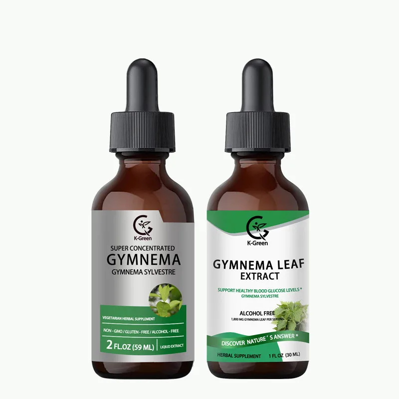 Wholesale OEM Gymnema Leaf liquid drop 2 oz Extract Supports Blood Glucose Levels Gymnema Sylvestre Liquid