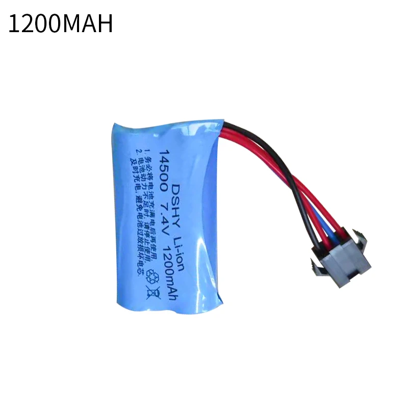 Wholesale rechargeable lithium ion Lifepo4 14500 1200MAH 7.4v  2S lithium battery  pack