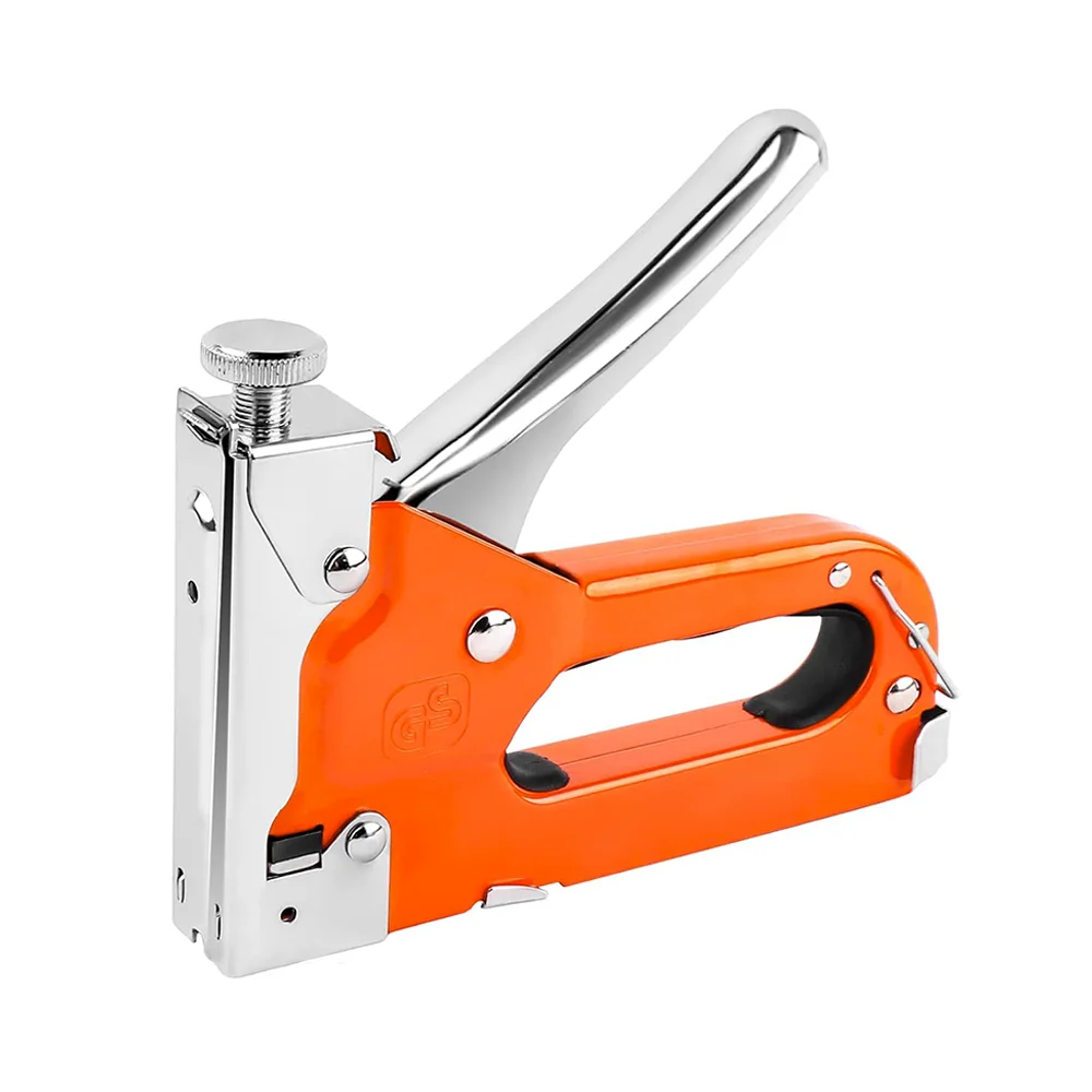 Professional Multi-Function Manual Nail Gun Kit Essential Woodworking Tools Includes 4 Types Nail 300 Each &1 Staple Remover.
