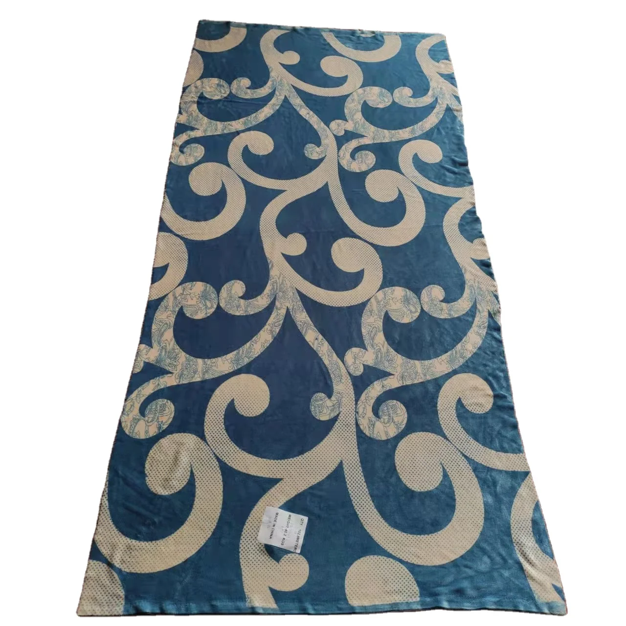 Supplier Black Bottom Fabric Material Single-Sided Printed Flannel Fabrics From China