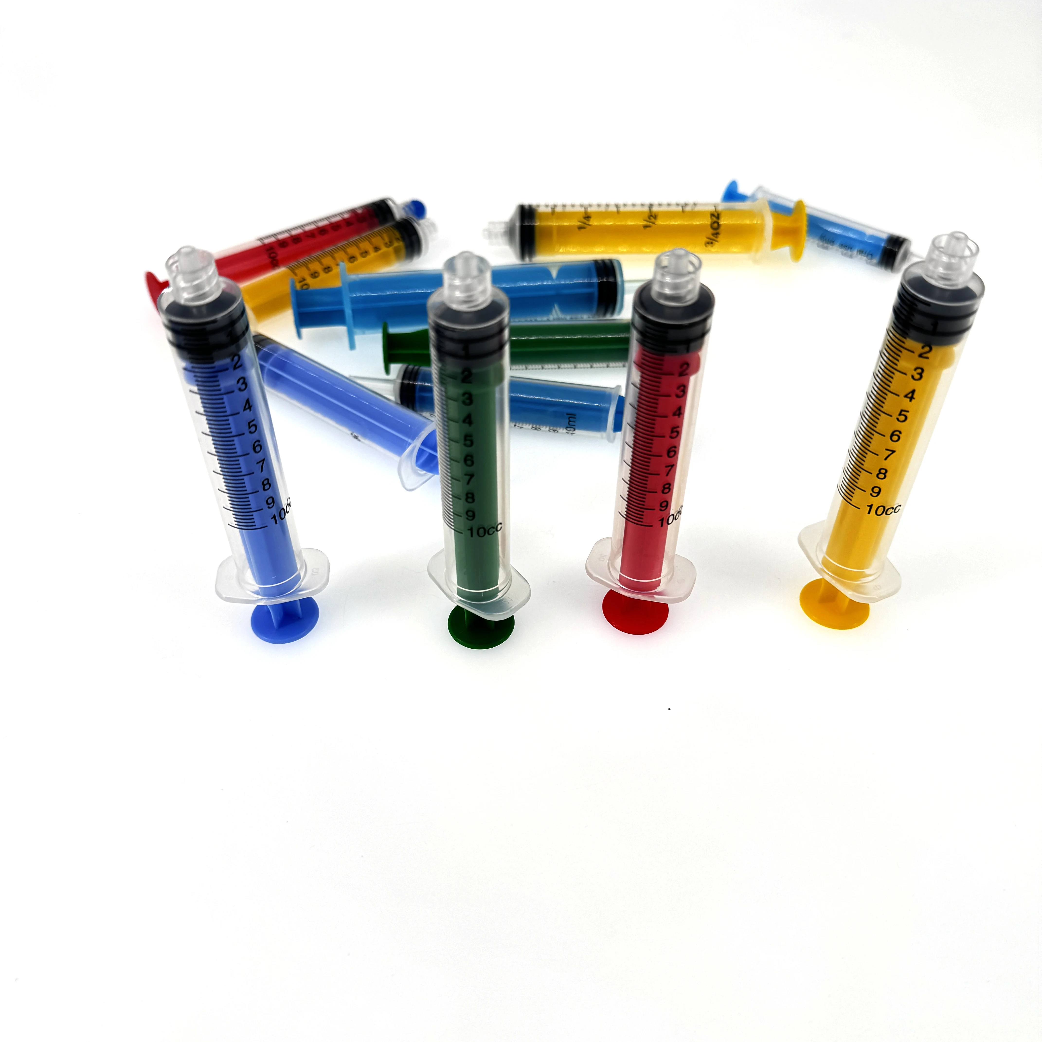 Medical Disposable 5ml 10ml 20ml 50ml  Colored Plunger Oral Syringe Enfit  Baby Feeding Syringe