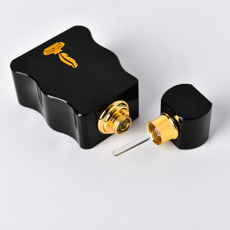 Customize Your Logo 3ml Empty Packing Bottle Black Luxury Glass Perfume Bottle