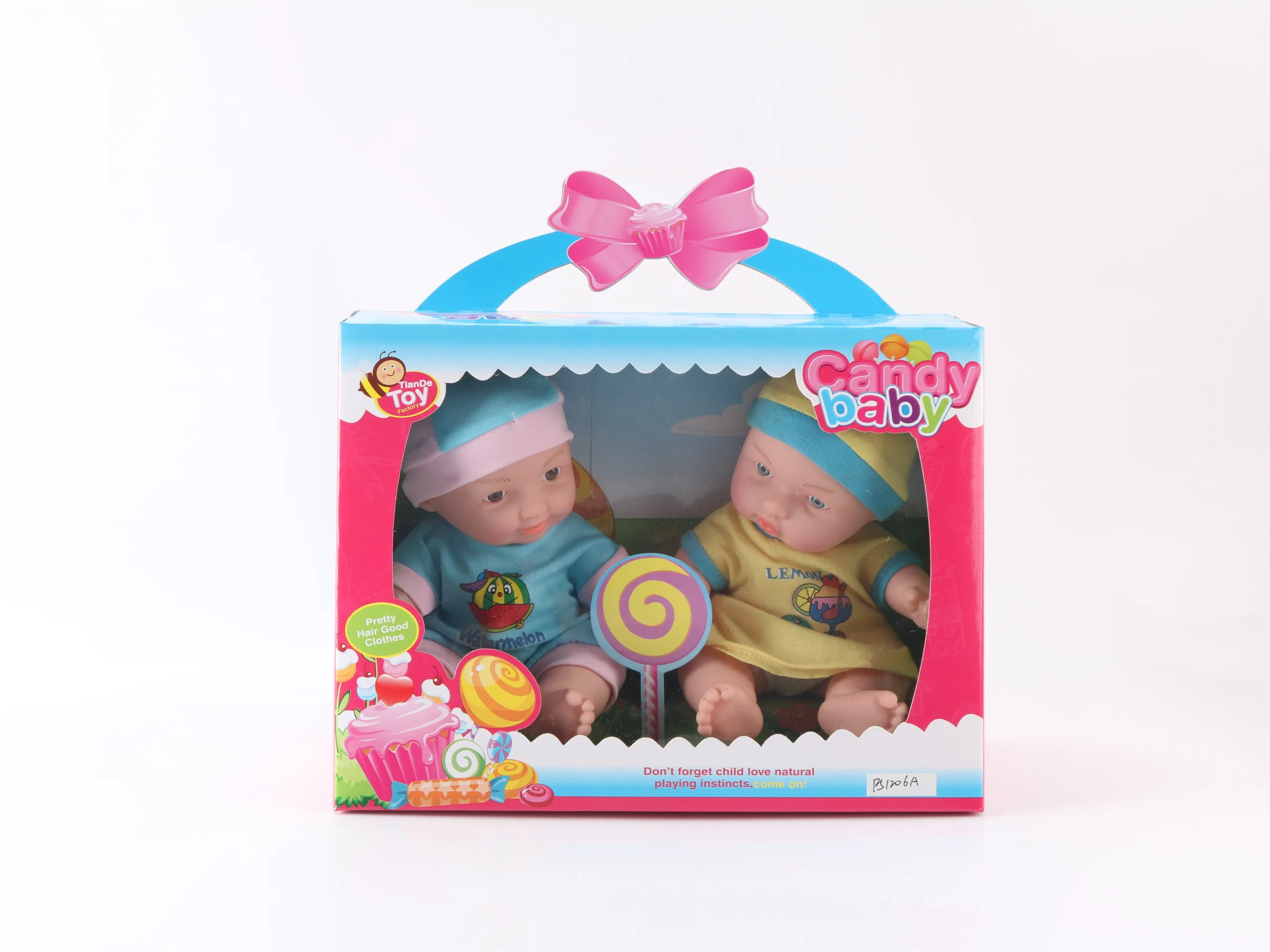 10 -inch cute baby doll pvc material simulation family interactive multi -person children toys