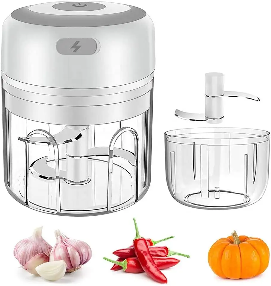 portable wireless electric mini storage container garli cnutmeg wasabi grater zester chopper
