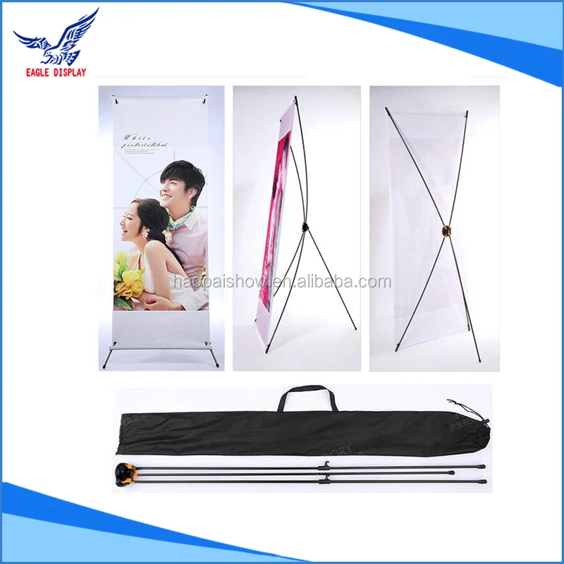 Panda Style Standee Low Price X Banner Display Stand Display Rack