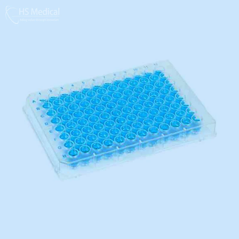 Hs Medical high quality 0.1ml 96 Well Micro disposable plate Pcr Reaction Plate For Lab