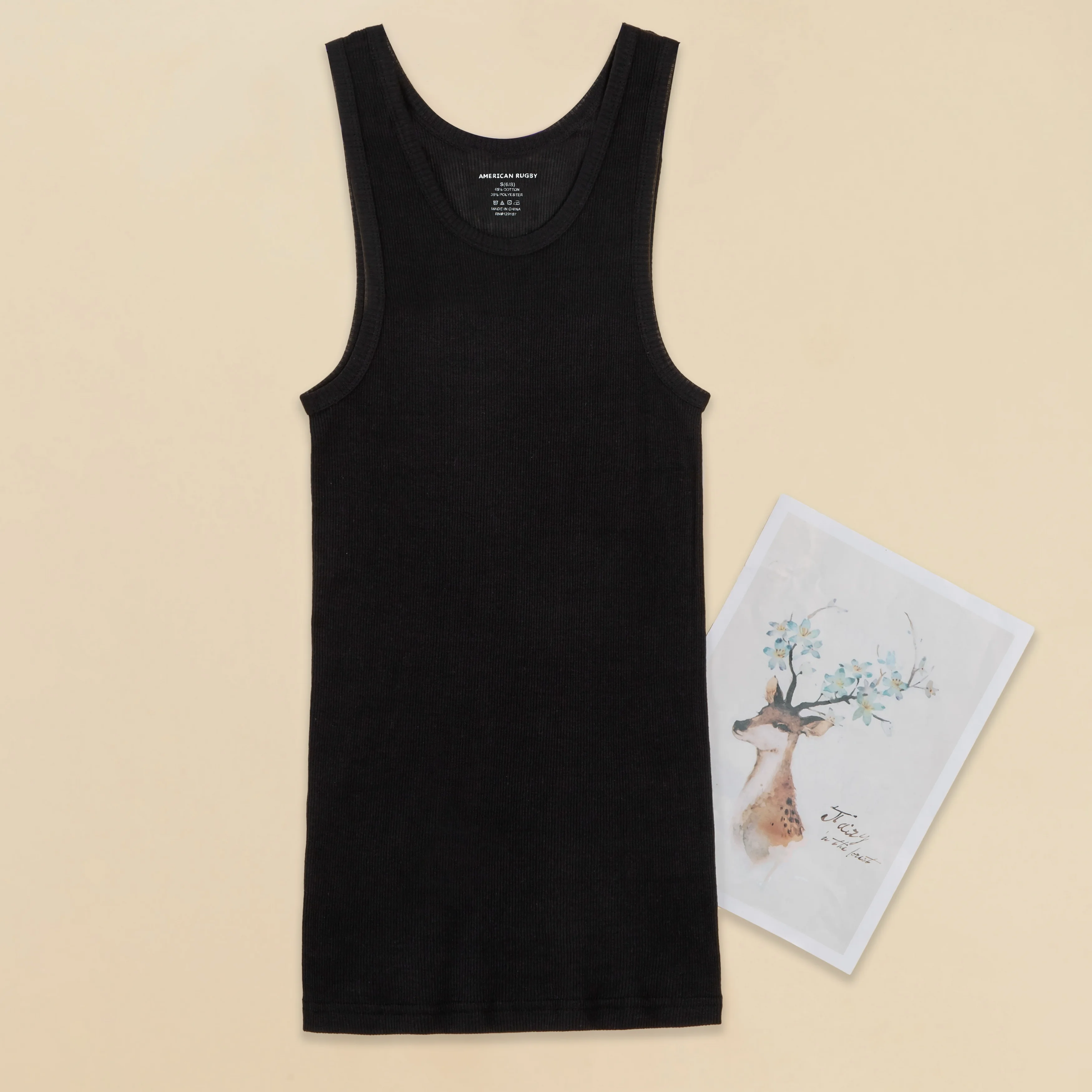 
2021 Hot Selling Toddler Sleeveless Plain White Ribbed Knit Tank Top 6 piece pack Baby Singlets 2752TT02 