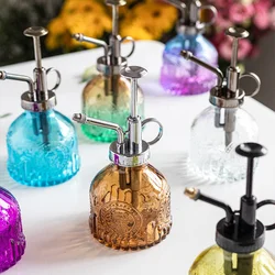 Spot wholesale unique color customizable 200ml glass watering can mini