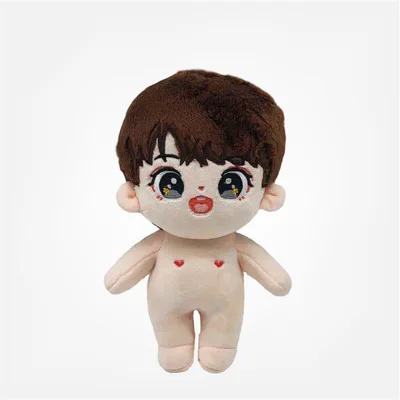 Wholesale new design standing kpop plush toys custom cartoon character plush doll