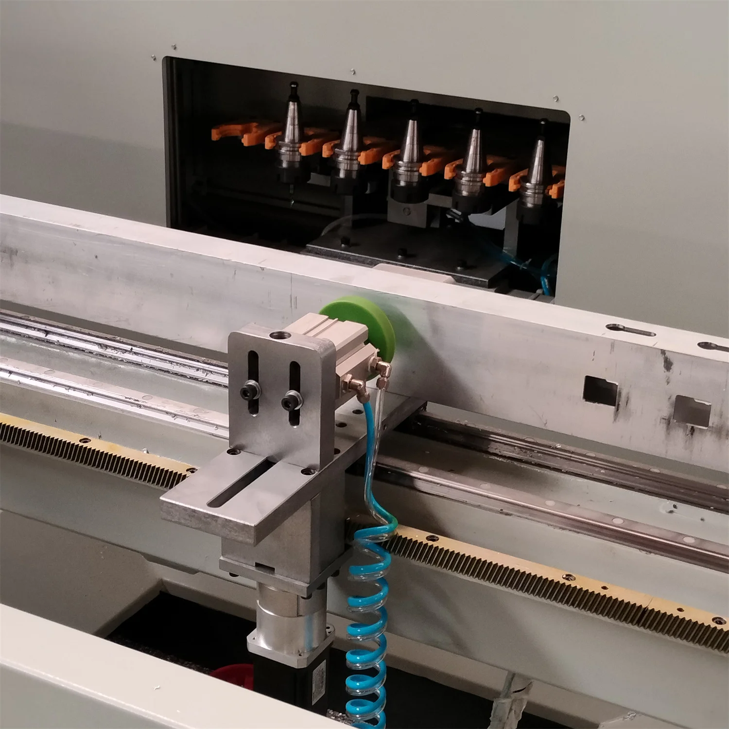 DEZHONG CNC Drilling Milling Machine Aluminium PVC UPVC Stainless Steel Core Motor PLC Manufacturing Plant Use