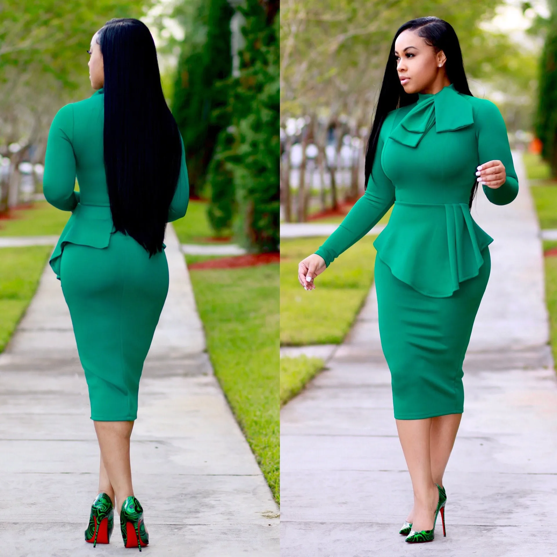 
China wholesale office pencil dress turkey women office dresses african women office dress formal with cheapest price 