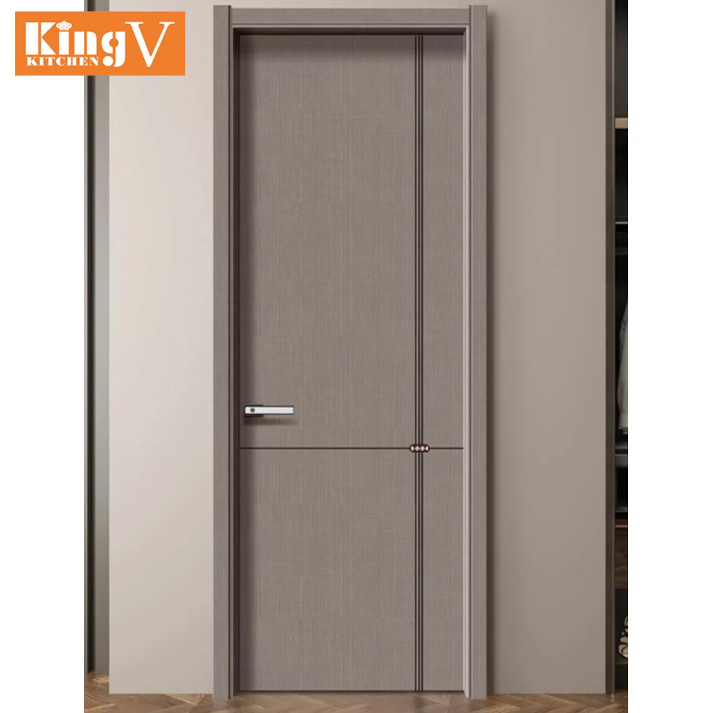 Современный деревянный дизайн двери спальни меламин МДФ дом гостиничный номер Интерьер деревянная дверь с рамами