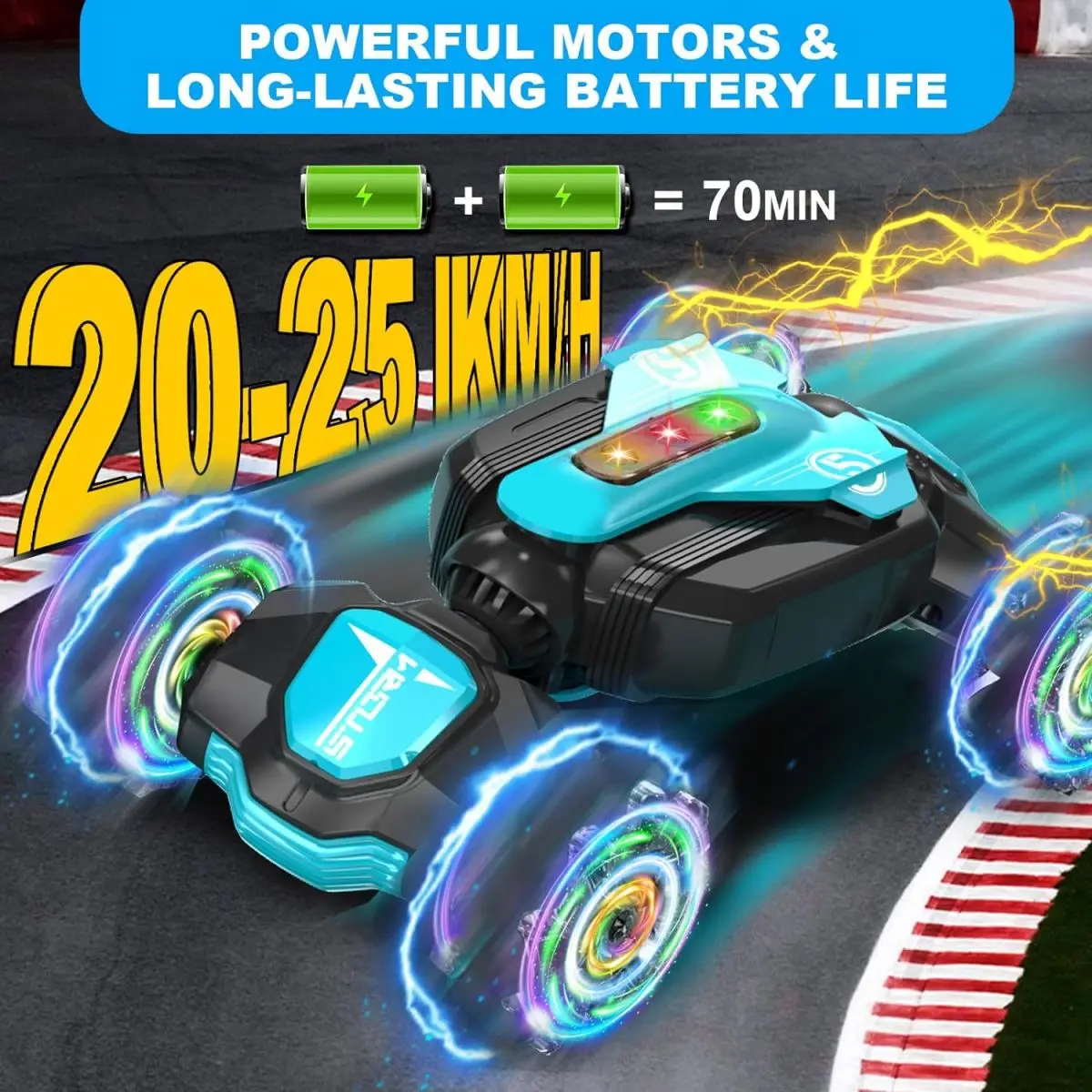 2.4Ghz Gesture Sensing RC Stunt Car 360 Rotating 4WD Racing Feature Charger Included Transformable Car Toys for Boys Girls